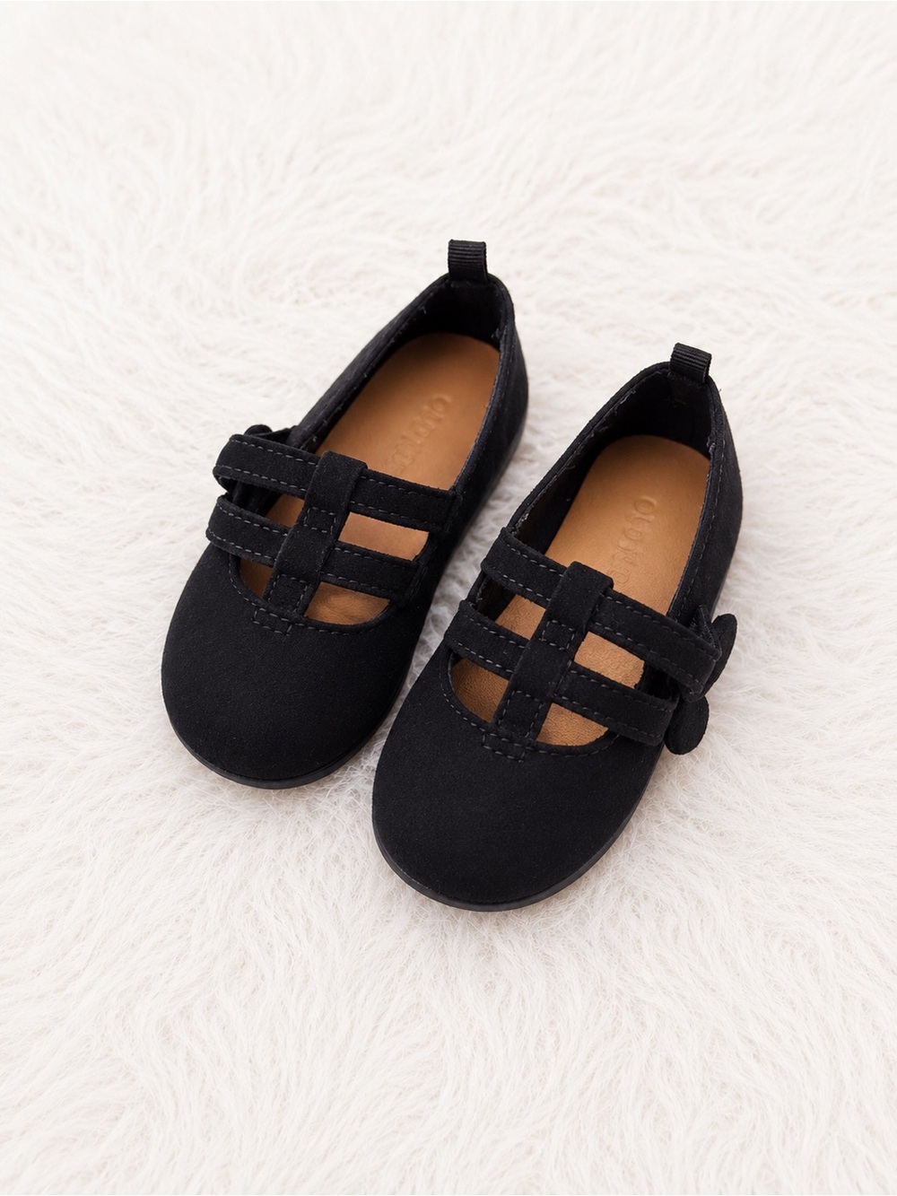 Old Navy Black Double-Strap Mary Jane Toddler Shoes